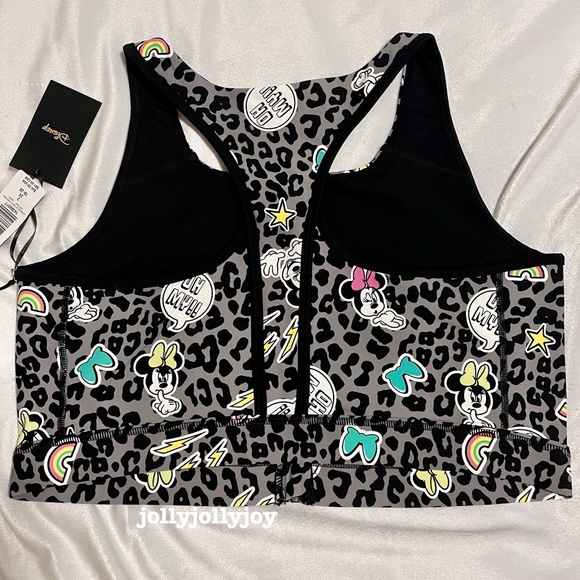 SET: Torrid Disney Minnie Mouse Leopard Grey Sports Bra/Cropped Legging 2X - Picture 5 of 14